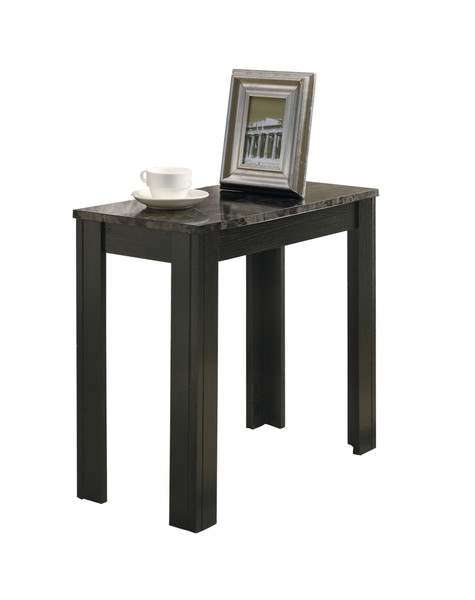 12" X 23.75" X 21.5" Black, Grey, Particle Board, Laminate, Mdf - Accent Table 333037 By Homeroots