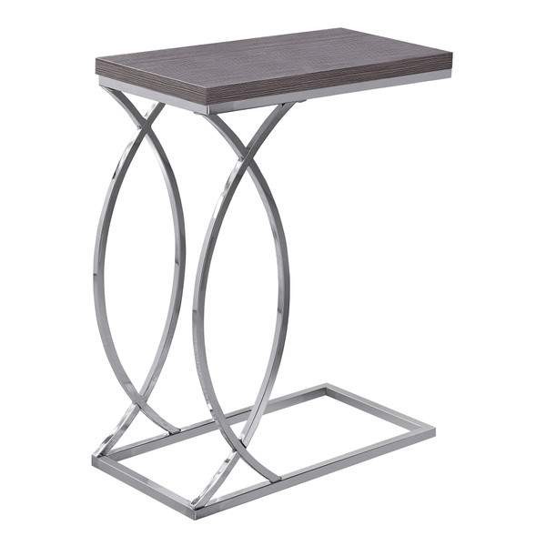 18.25" X 10.25" X 25" Grey, Mdf, Laminate, Metal - Accent Table 333076 By Homeroots