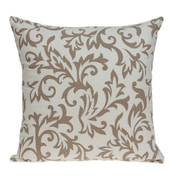 20" X 0.5" X 20" Elegant Transitional Beige Pillow Cover 334025 By Homeroots