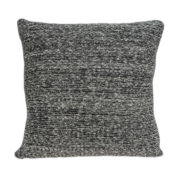 20" X 7" X 20" Elegant Transitional Gray Cotton Pillow Cover With Poly Insert 334082 By Homeroots
