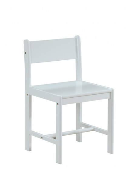 17" X 17" X 30" White Wood Chair 348212 By Homeroots