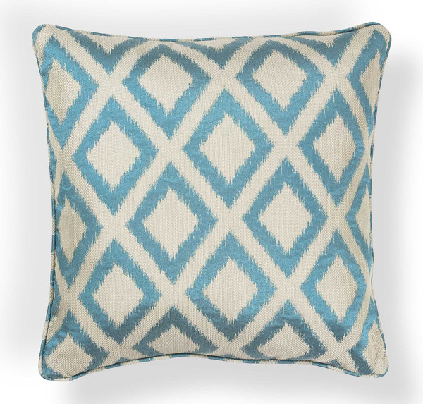 20" X 20" Polyester Turquoise Pillow 353226 By Homeroots