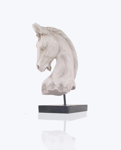 9.5" X 12" X 20" Horse Head - Statue 364244 By Homeroots