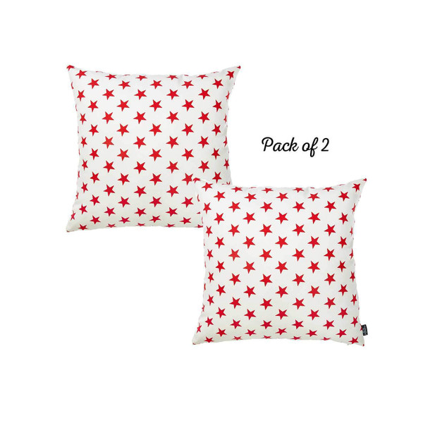 20 "X 20" Easycare Decorative Throw Pillow Case Set Of 2 Pcs Square 355574 By Homeroots