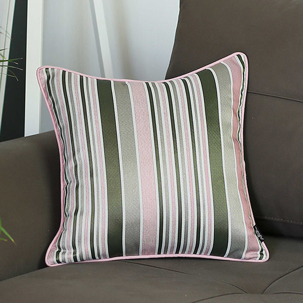 17"X 17" Jacquard Stripe Mood Decorative Throw Pillow Cover 355590 By Homeroots