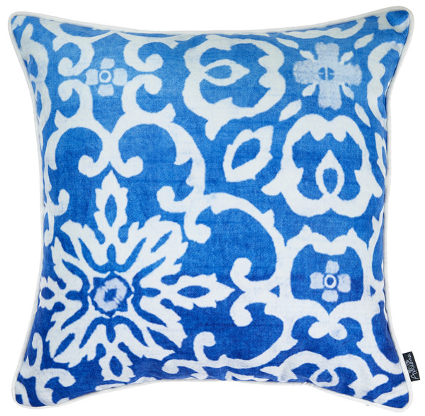 18"X 18" Blue Sky Tile Decorative Throw Pillow Cover Printed 355614 By Homeroots