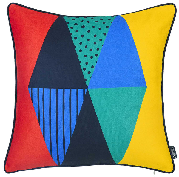 18"X18" Memphis Printed Decorative Throw Pillow Cover Pillowcase 355477 By Homeroots