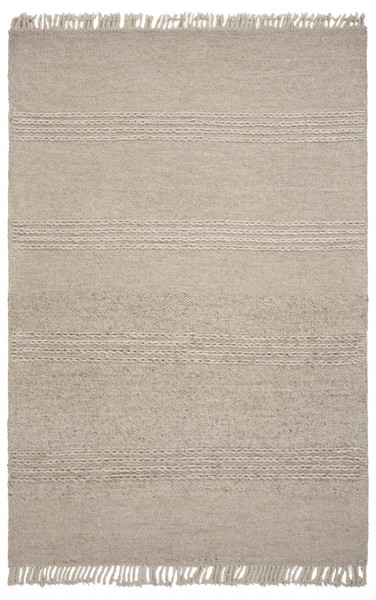 8'6" X 11'6" Wool Natural Area Rug 350263 By Homeroots