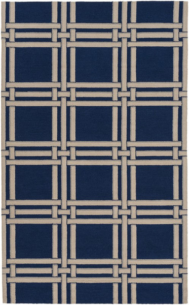 Surya Lockhart Hand Hooked Blue Rug LKH-9008 - 5' x 7'6"