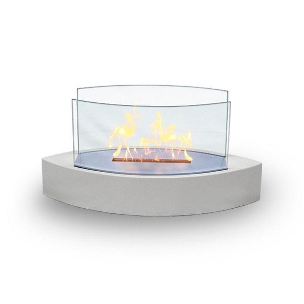 90204 Lexington Tabletop Bio-Ethanol Fireplace - White