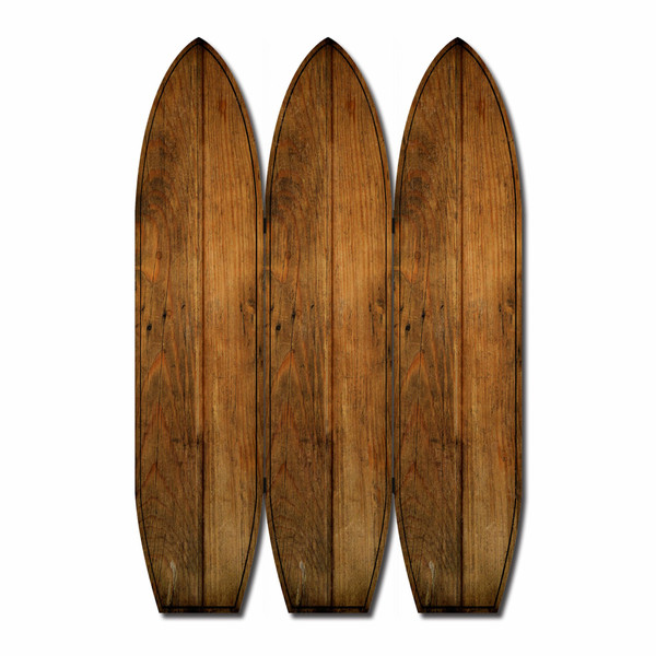 47" X 1" X 71" Brown, Wood, Coastal, Surfboard - Screen 342735 By Homeroots
