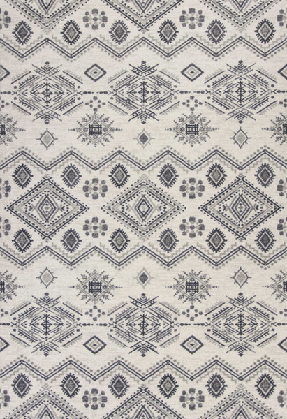 5'3" X 7'7" Polypropylene Ivory/Grey Area Rug 352561 By Homeroots