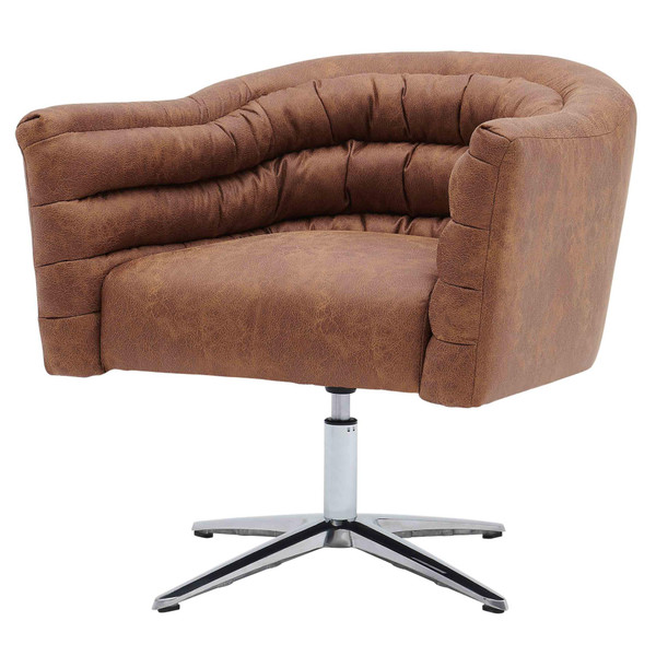New Pacific Direct Holmes Pu Leather Swivel Chair 9900070-413