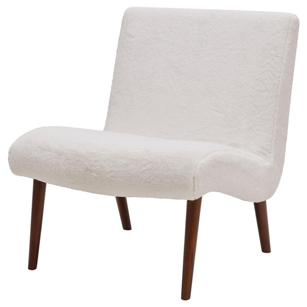 New Pacific Direct Alexis Faux Fur Fabric Chair 1900134-408