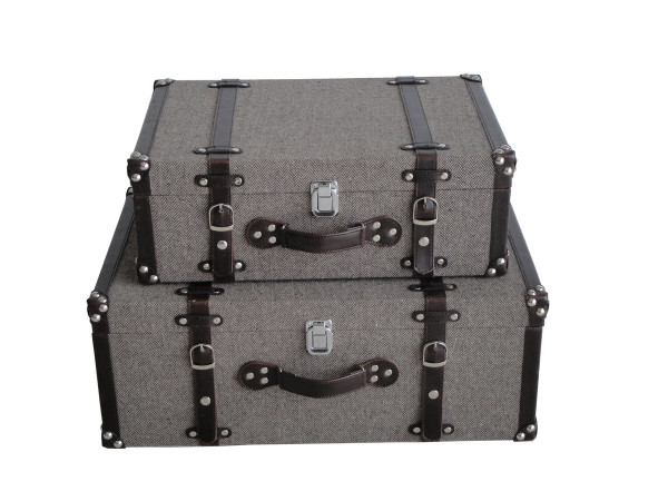 Mandalay Tweed Suitcases (Pack Of 2) SGT0A28SL By Screen Gems