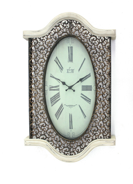 Metal&Wood Wall Clock (Pack Of 2) WD-032 By Screen Gems