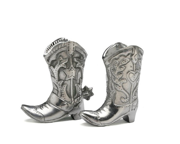 Arthur Court Cowboy Boot Salt And Pepper Set 040878