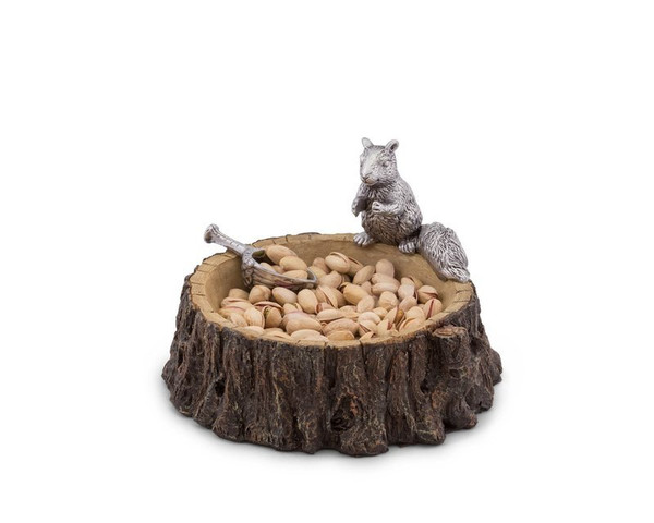Arthur Court Standing Squirrel Nut Bowl 209L12