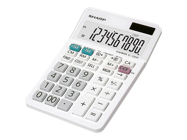 Sharp El330Wb 8 Digit Mini-Desktop Basic Calculator SHREL330WB By Arlington