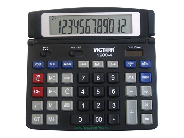 Victor 1200-4 12 Digit Professional Desktop VCT1200-4 By Arlington