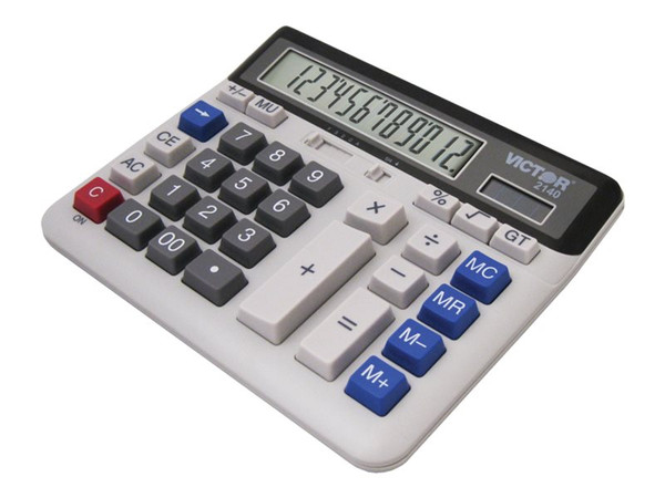 Victor 2140 12 Digit Extra Large Desktop Calculator VCT2140 By Arlington