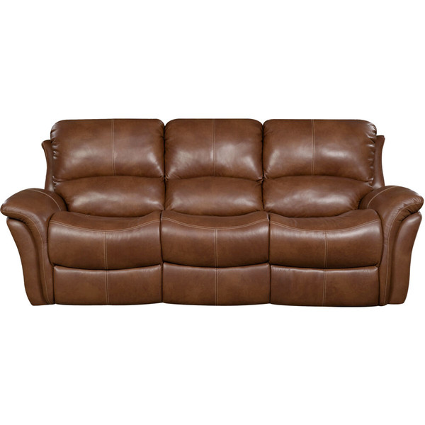Cambridge Appalachia 100% Leather Double Reclining Sofa 98527DRS-BR