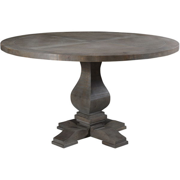Cambridge Willoughby Mango Wood Round Pedestal Dining Table, 54"Dx30"H 982002-RUS