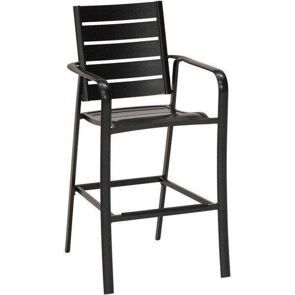 Hanover Commercial Alum Slat Counter Height Dining Chair S/1 CORTDNBRCHR-1GM