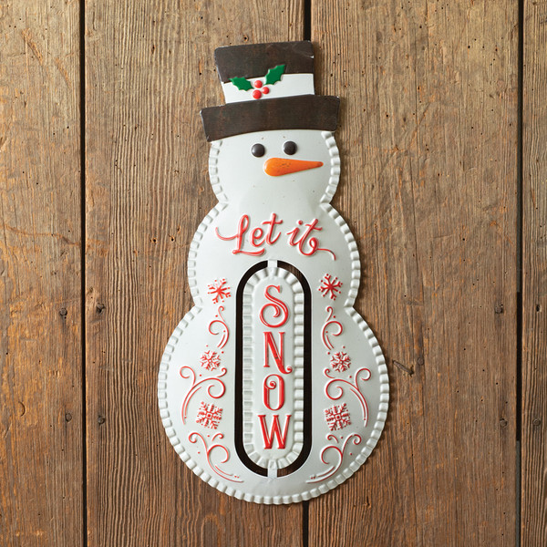 CTW Home Let It Snow Snowman Wall Sign 440157