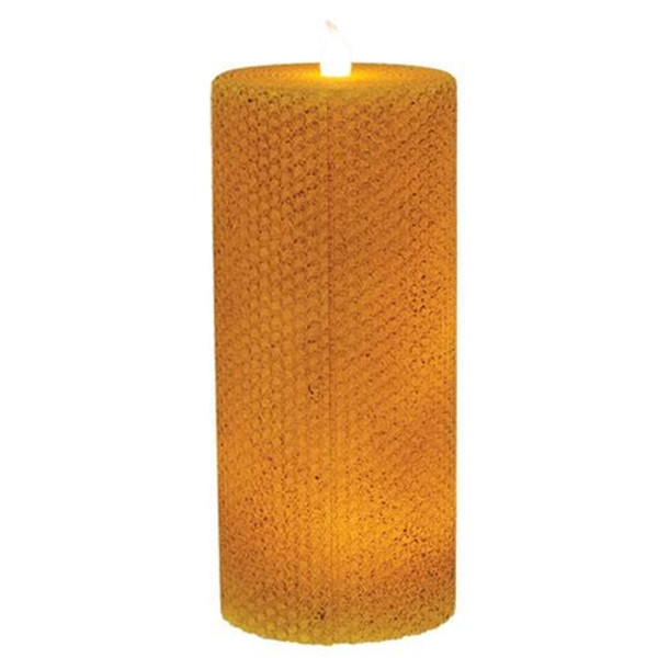 CWI GLAS11221T Wrapped Honeycomb Led Pillar 3" X 7"