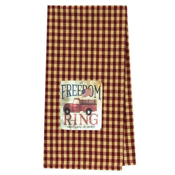 CWI GRJ502 Let Freedom Ring Truck Dish Towel