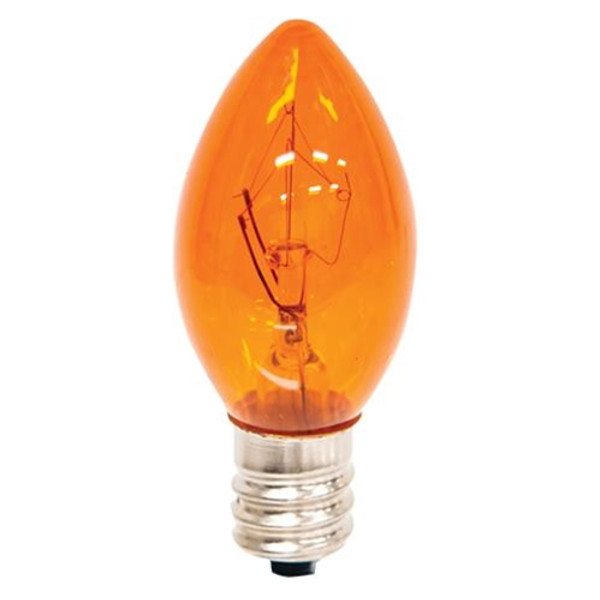 CWI M03755 Amber Replacement Bulb Candelabra Base 5 Watt