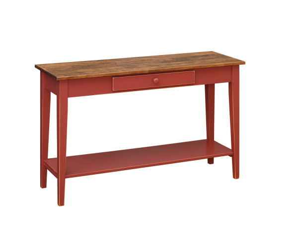 Shaker Sofa Table With Shelf T99A By Forest Ridge Woodworking