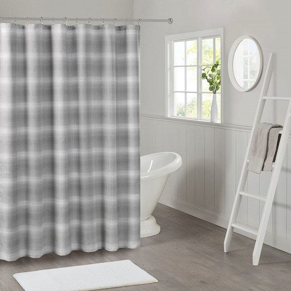 Sade Ombre Waffle Weave Shower Curtain - By Madison Park MP70-6712