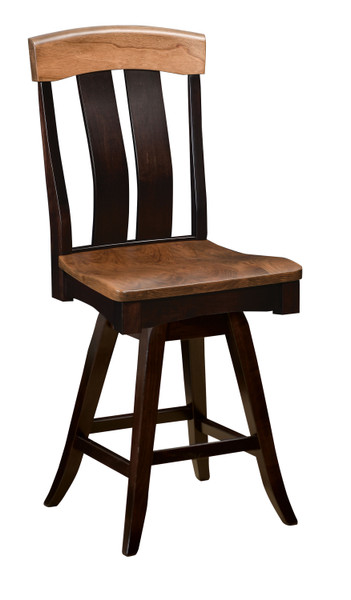 Portland 24" Side Swivel Barstool AC370-24BS By Hillside Chair