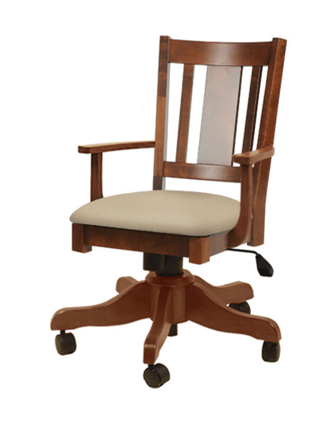 Benito Arm Gas Lift Desk Chair AC186-GLD By Hillside Chair