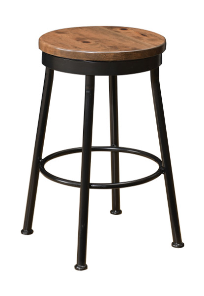 24" Swivel Bar Stool With Metal Base AC77-24S By Hillside Chair
