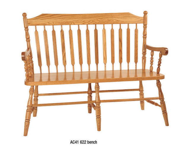 630 Bench With Arms AC254-A By Hillside Chair