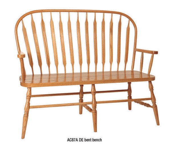 De Bent Bench With Arms AC262-A By Hillside Chair