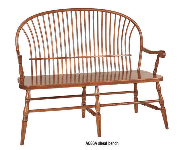 Sheaf Bench With Arms AC256-A By Hillside Chair