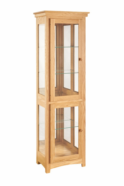 2 Door Tall Curio 2476 By Solid Wood Design LLC