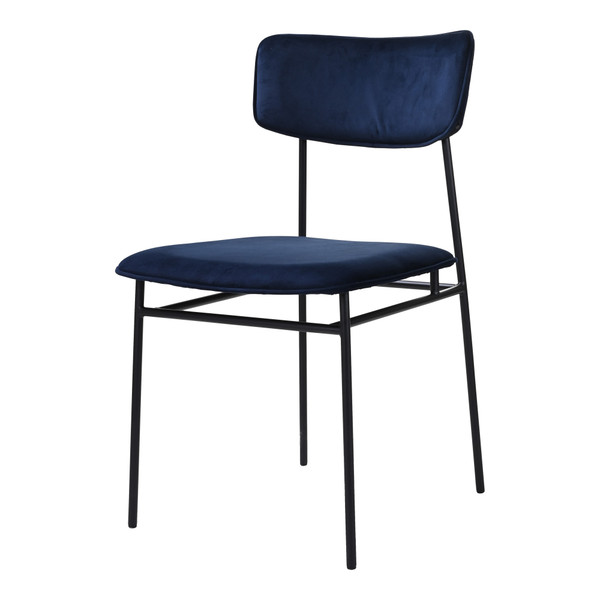 Moes Home Sailor Dining Chair Blue (Set Of 2) EQ-1016-26