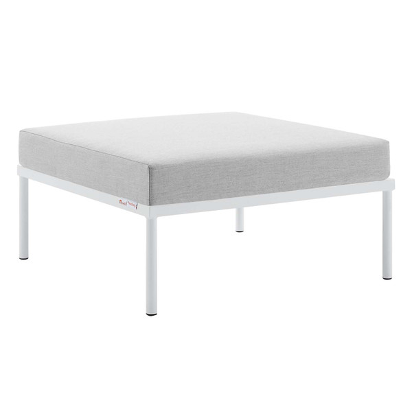 Modway Harmony Sunbrella Outdoor Patio Aluminum Ottoman EEI-4969-GRY