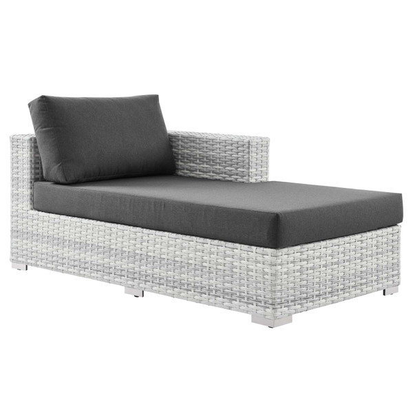 Modway Convene Outdoor Patio Right Chaise EEI-4304-LGR-CHA