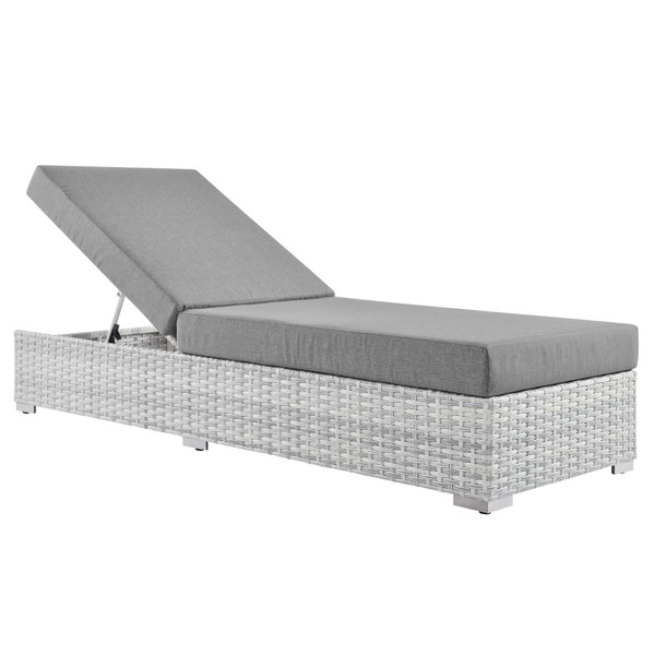 Modway Convene Outdoor Patio Chaise EEI-4307-LGR-GRY
