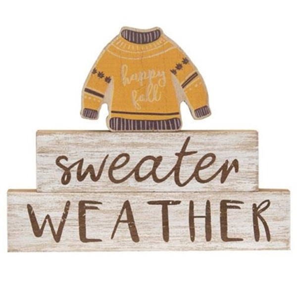 *3/Set Sweater Weather Stackers G35508 By CWI Gifts