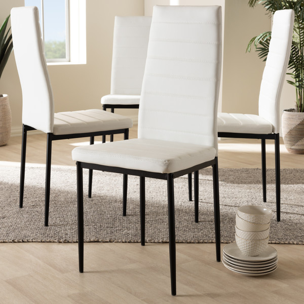 Baxton Studio Armand Modern And Contemporary Dining Chair 112157-1-White