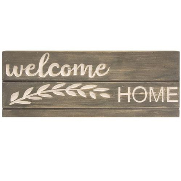 *Welcome Home Engraved Pallet Look Sign G70083 By CWI Gifts