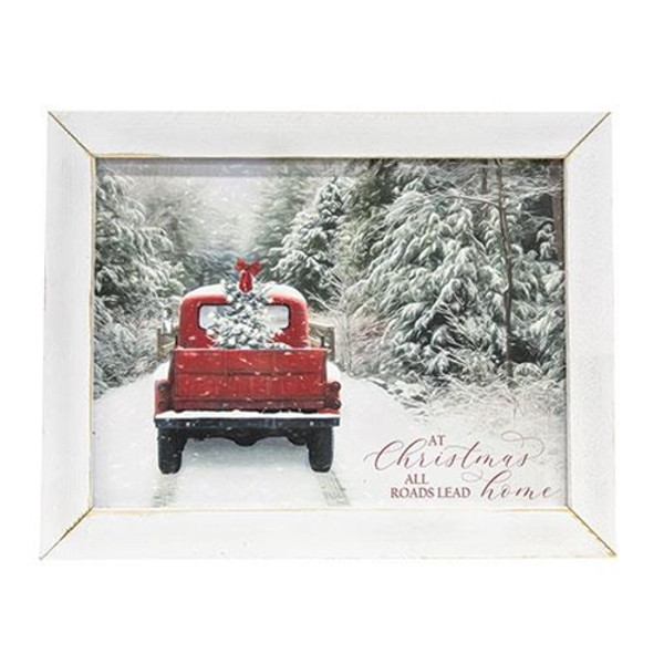 Home For The Holidays Framed Print 12" X 16" GLD2350 By CWI Gifts