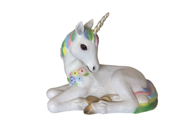 AFD Home Unicorn Foal Resting Rainbow 12016054